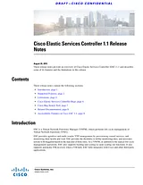 Cisco Cisco Elastic Services Controller 1.1 Notas de publicación