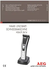 AEG Beard trimmer, Hair clipper HSM/R 5614 Black/silver 520600 ユーザーズマニュアル