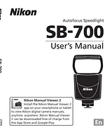 Nikon SB 700 ユーザーズマニュアル