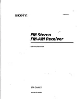 Sony STR-DA80ES Справочник Пользователя