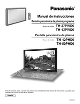 Panasonic th-50phd6uy Guía De Operación