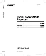 Sony HSR-X200 User Manual