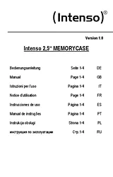 Intenso Memory Case 2.5" USB 3.0 6021530 Справочник Пользователя