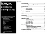 Lexmark x2470 Guida All'Installazione Rapida