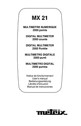 Chauvin Arnoux Digital-Multimeter Digital-Multimeter, DMM, MX0021-W 数据表