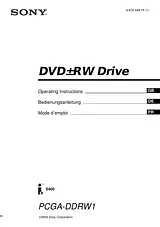 Sony PCGA-DDRW1 Справочник Пользователя