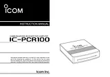 ICOM IC PCR100 Manuel D’Utilisation