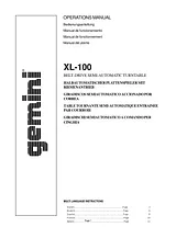 Gemini XL-100 Manual De Usuario