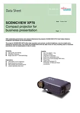 Fujitsu SCENICVIEW XP70 S26361-K954-V160 Prospecto