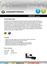 Conceptronic Full HD Media Player C22-001 Manuel D’Utilisation