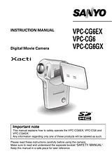 Sanyo VPC-CG6GX Manual Do Utilizador