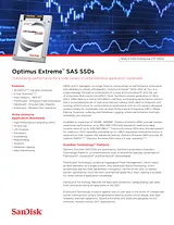 Sandisk Optimus Extreme 2.5" 200GB SDLKOD9W-200G-5CA1 Folheto