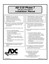 American Dryer Corp. AD-310 Phase 7 ユーザーズマニュアル