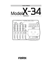Fostex X-34 Manual Do Utilizador
