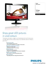 Philips LED monitor 190V3LAB 190V3LAB/00 Leaflet