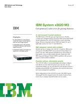 IBM x3620 M3 7376A2G 데이터 시트