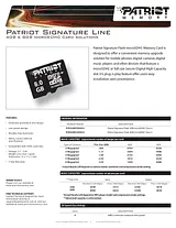 Patriot Memory 8GB microSDHC Class4 PSF8GMCSDHC4 产品宣传页