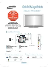 Samsung pn-50a550 Quick Setup Guide