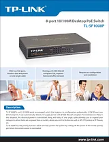 TP-LINK 8-port 10/100 PoE Switch TL-SF1008P Dépliant