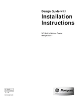 Monogram ZICX360NHXH Installation Instruction