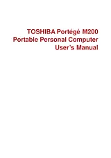 Toshiba M200 Manuel D’Utilisation