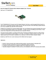 StarTech.com Dual Port Gigabit PCI Express Server Network Adapter Card - PCIe NIC ST1000SPEXD4 用户手册