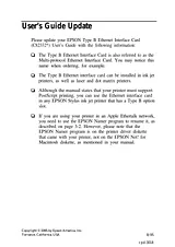 Epson C82332 Manual Do Utilizador
