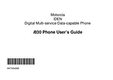 Motorola i830 Guía Del Usuario