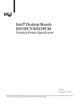 Intel D915PCML mATX 915P DDR2-533 LGA775 BOXD915PCML Manuel D’Utilisation