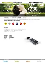 Conceptronic 300Mbps 11n Wireless USB Adapter C04-212 Manual Do Utilizador