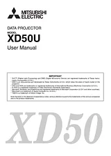 Mitsubishi Electronics XD50 Справочник Пользователя