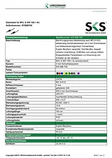 Sks Hirschmann Safety test lead [ Banana jack 2 mm - Banana jack 2 mm] 1 m Green MVL S 100/1 Au 975696704 Fiche De Données