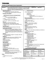 Toshiba u400-s1301 Guida Specifiche