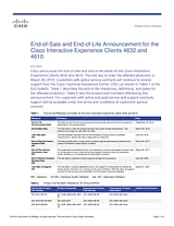 Cisco Cisco Interactive Experience Client 4650 Guide D’Information