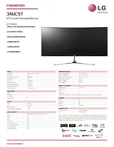 LG 34UC97-S Specification Sheet