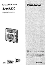 Panasonic SJ-MR220 Instruction Manual