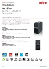 Fujitsu R670-2 LKN:R6702W0009SE Ficha De Dados