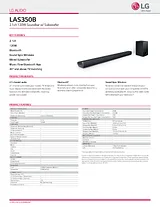 LG LAS350B Specification Sheet