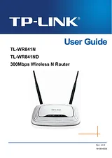 TP-LINK TL-WR841ND ユーザーズマニュアル