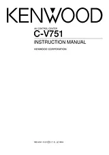 Kenwood C-V751 Справочник Пользователя