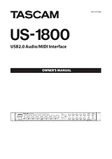 Tascam US-1800 User Manual