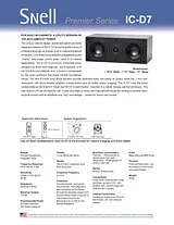Snell Acoustics IC-D7 User Manual