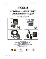 ACTiSYS ACT-IR100MP Manual De Usuario