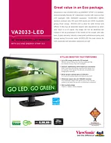 Viewsonic VA2033-LED Fascicule