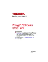 Toshiba protege z930 Manuel D’Utilisation