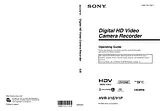 Sony HVR-V1E Справочник Пользователя