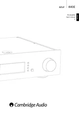 Cambridge Audio Azur 840EW Manual De Usuario