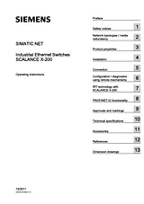 Siemens SCALANCE X-200 Manuale Utente