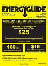 Maytag MVWC415EW Energy Guide