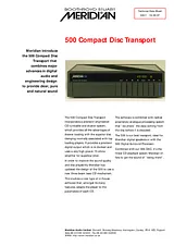 Meridian Audio 500 Datenbogen